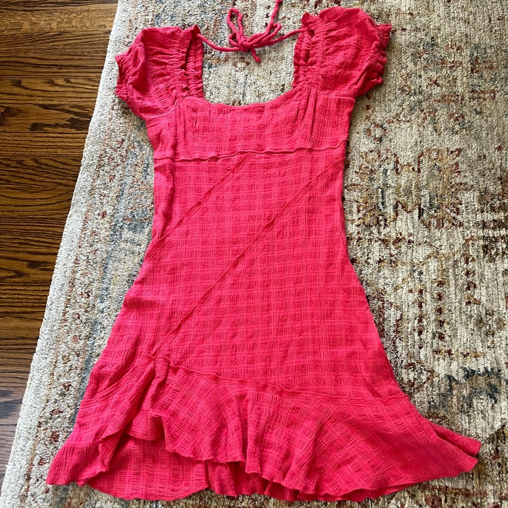 Red Ruffled Dress